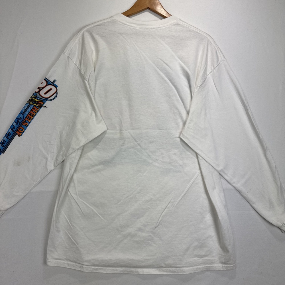 VTG Home Depot Tony Stewart Long Sleeves Shirt Mens XXL White Wheel of Steele - Picture 9 of 9